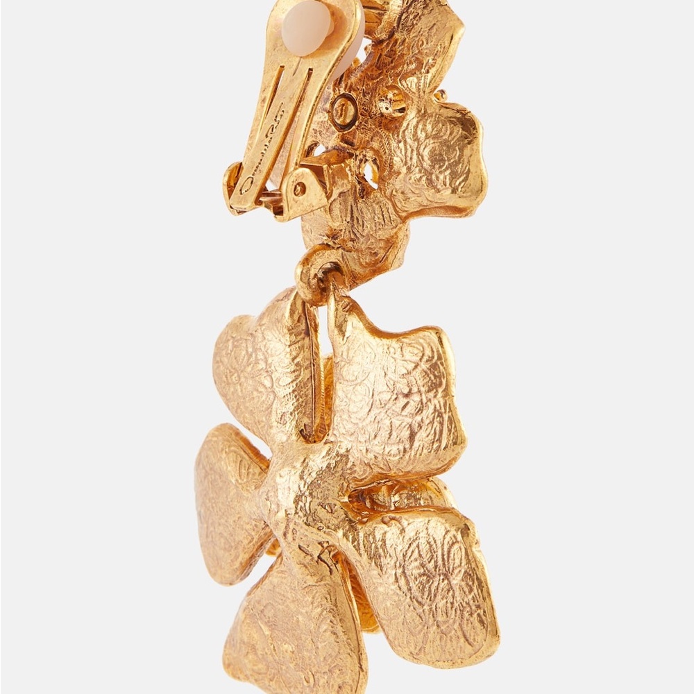 OSCAR DE LA RENTA
Classic Flower drop earrings - Picture 4 of 5